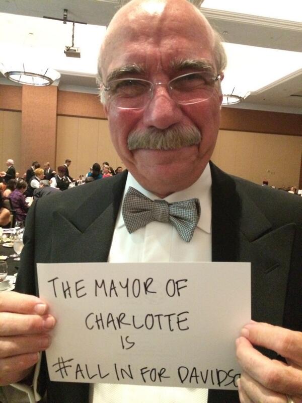 stglaser's tweet image. Dan Clodfelter '72, mayor of Charlotte, is #AllinforDavidson.