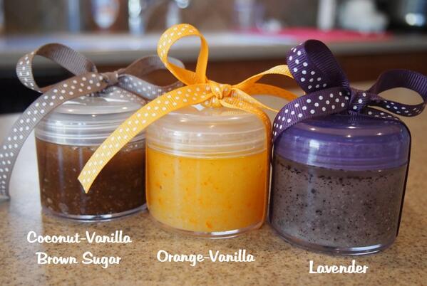 pristinica's tweet photo. Our first batch of handmade, all-natural &amp; non-toxic sugar scrubs! (Colors made from dried fruits &amp; veggies) :-) http://t.co/fwGzmB651P