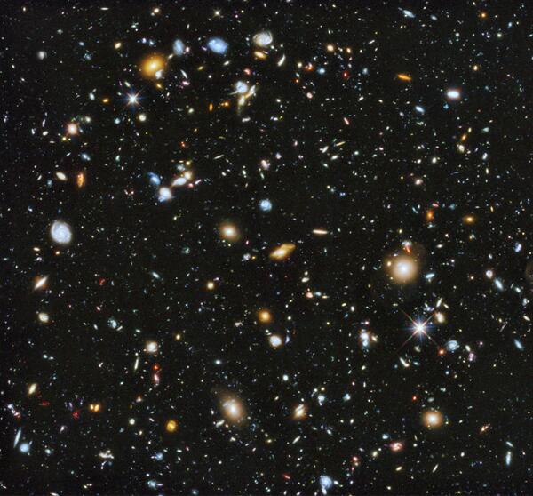 TIME's tweet photo. Hubble Telescope shows the most colorful view of the universe ever http://t.co/6LIlJSrqxU Photo: @NASA http://t.co/D4fLQkUjab