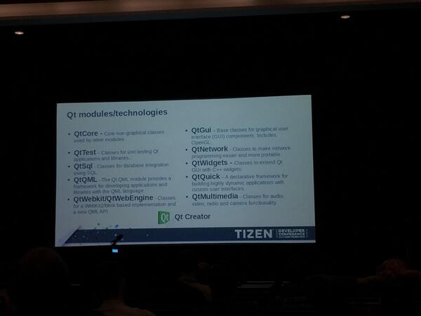 gokmen's tweet image. Tizen Dev. Conf. looks promising and it shows with an old friend (Qt) Tizen will be much better.