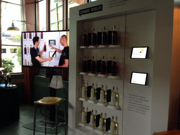 #hybrislabs #hybris #SAPPHIRENOW IoT product display at Emeril's