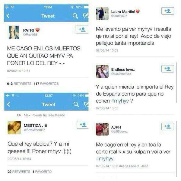 ZyozBlog's tweet photo. Ay madreee #ElReyAbdica http://t.co/9NyojlJ5cc