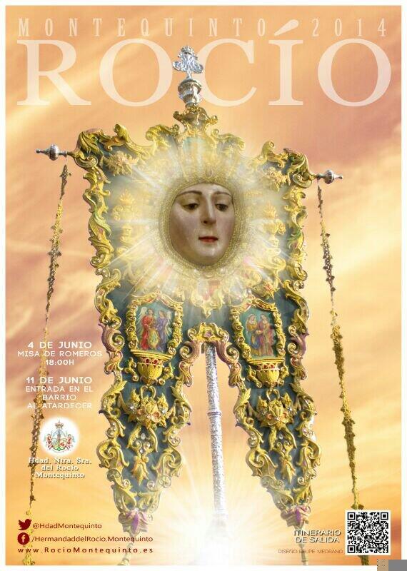 HdadMontequinto's tweet photo. A las 18:00h Misa de Romeros en la parroquia y triunfal salida del Bendito Simpecado por las calles se su barrio http://t.co/KPFe7Wnesc