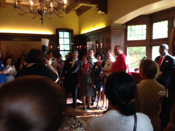 UWMadisonCALS's tweet photo. .@uw lsc Prof Patty Lowe on team honored by @BeckyBlank for partnership on water stewardship with Bad River Ojibwe http://t.co/rctauQtgLa