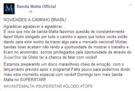 MaltaFoda's tweet photo. NOVIDADES A CAMINHO BRASIL!
https://t.co/SxazWsgrJO 
#BandaMalta 
#AvanteMalta 
#ExércitoAzul http://t.co/sqoOK8fHJW