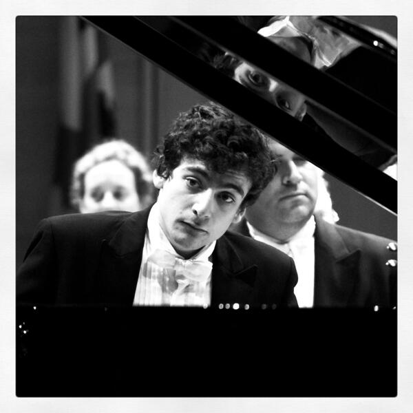 CBCclassical's tweet photo. Live on http://t.co/wOOtJHQJPu: Alexander Ullman, #UnitedKingdom, age 23,
#Tchaikovsky. Pic:@tresham #CMIM2014 http://t.co/Wpbq2COnSO