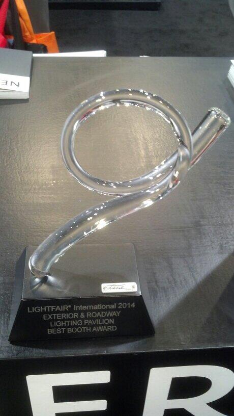 neri_nna's tweet photo. @lightfair 2014 Neri North America wins #bestbooth award exterior &amp; roadway #lighting pavilion! Booth 1146 http://t.co/fxZqf2hfGz