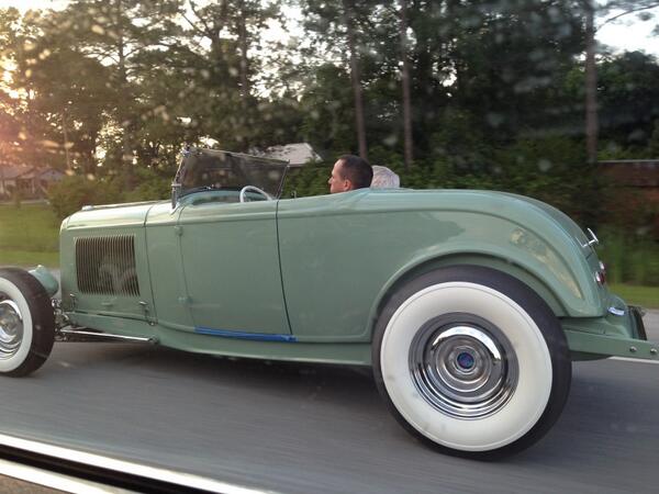 Out putting miles on "Willow". More later #roadstertrip
