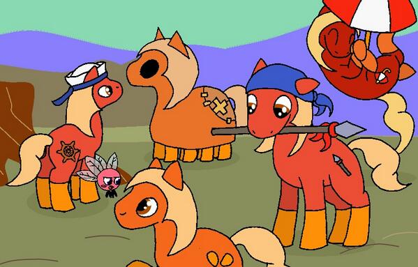 ((A set of WD ponies to contemplate.))