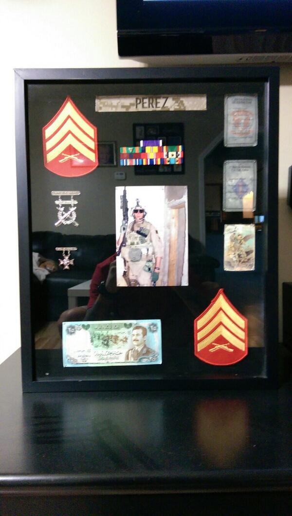 I finally finished my shadow box. #saltdog #combathard
