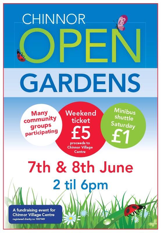 ChinnorVC's tweet photo. This weekend is Chinnor Open Gardens. Tickets from the Village Centre, council offices etc http://t.co/hwJSXKHgvs