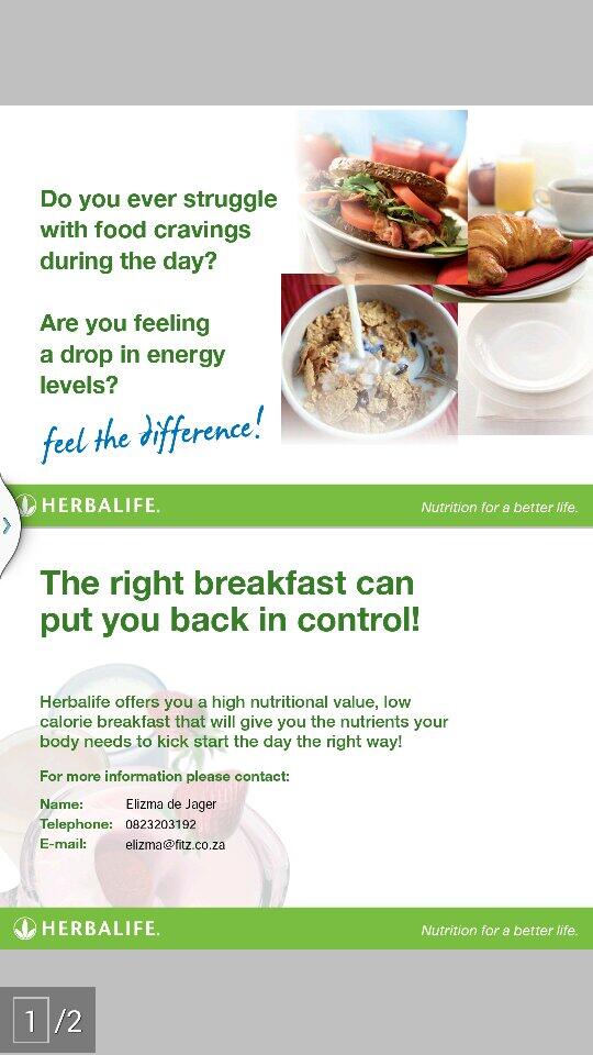 #HealthyEating #nutrition #nutritiousmeal #Herbalife fitz.co.za