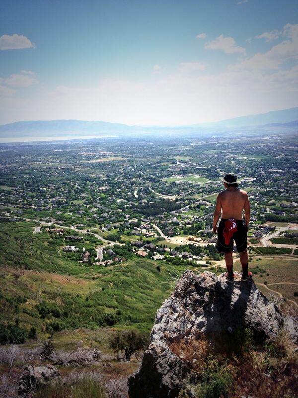 Went on another adventure today. Hiked up the mountain.  #AdventureTillWeDie #SafariRoberts