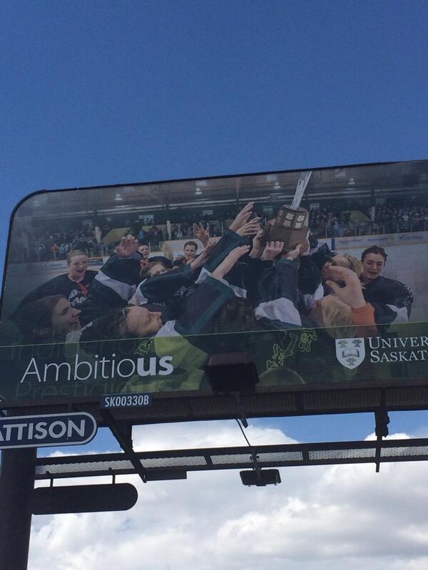 SaraGreschner's tweet photo. Best looking billboard I have ever seen!!😄 @ethel_cw your looking mighty sexy here #champs #17periods http://t.co/gR6fQRacq9