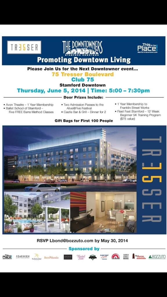 75Tresser's tweet photo. The Downtowners is going to be at Club 75 on Thursday June 5th from 5:00PM - 7:30PM. Please RSVP at LBond@bozzuto.com http://t.co/Dv5CFCTld6