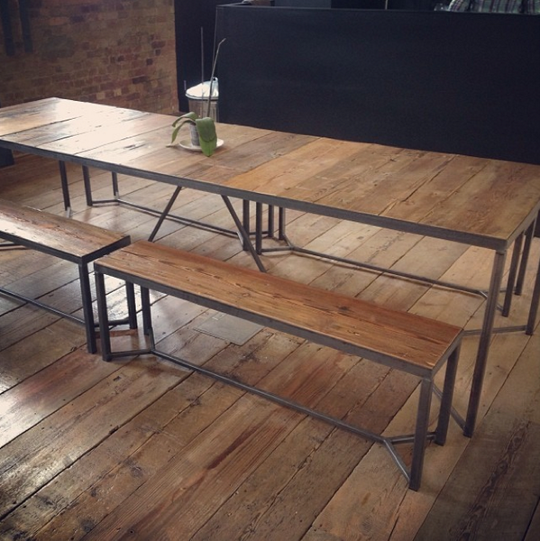Look at our lovely new studio dining table, custom built by <a href="/fredrigby/">Fred Rigby</a> —