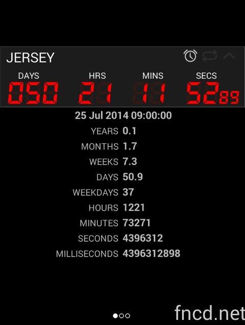 bowencaz's tweet photo. Counting down to JERSEY  with Final Countdown #countdown
http://t.co/4mxWL5vZJM. YARHOO!!! http://t.co/O36fTsX1zC