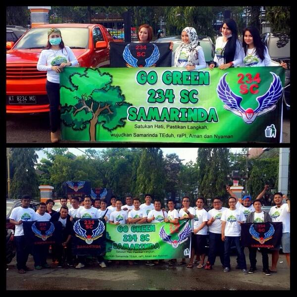 234sc Samarinda Go Green.. Hijaukan kota samarinda dgn menanam pohon &amp; membersihkan taman