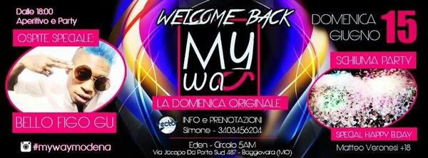 BelloFigoGu_Fan's tweet photo. Domenica 15 Giunio il RE dello SwAg @Bello_figo a baggiovara (MO) http://t.co/9zO7FDx7os