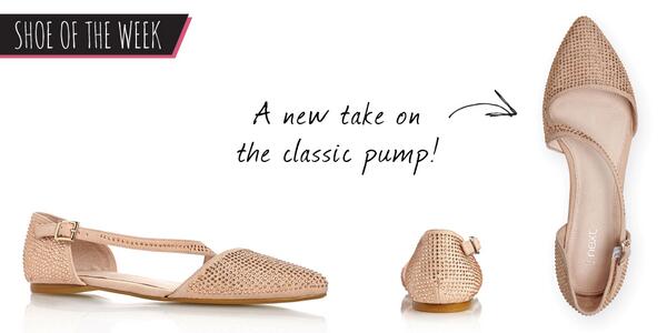 nextofficial's tweet photo. RT + Follow to #WIN our #ShoeOfTheWeek: These garden party-ready Nude Point Ballerinas! £26, http://t.co/f3wJ0FDlJl http://t.co/J3HNmw5aD8