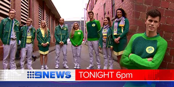 9News Melbourne (@9newsmelb) on Twitter photo Our athletes show off the outfits they’ll wear at next month’s @Glasgow2014 Games. <a href="/TJch9/">tony jones</a> has the story in #9NewsAt6 Our athletes show off the outfits they’ll wear at next month’s @Glasgow2014 Games. <a href="/TJch9/">tony jones</a> has the story in #9NewsAt6