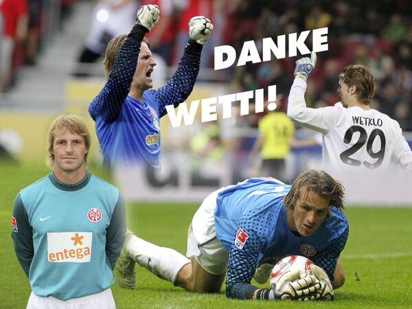 1FSVMainz05's tweet photo. Danke für 14 Jahre vollen Einsatz! #Wetti #Wetklo #Nurderfsv #Mainz05 http://t.co/hIXBqdBSEs
