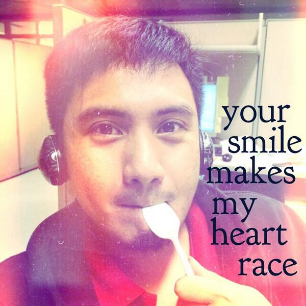 jeffycue's tweet photo. Without you knowing these feelings. Your smile makes my heart race. #kidAtHeart http://t.co/ZKKoI63geH