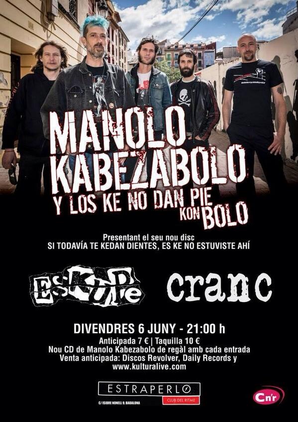 MKB_Ofizial's tweet photo. Os rekordamos ke esta semana estaremos en Barcelona y Valencia. Kada entrada lleva nuestro nuevo cd de regalo http://t.co/8fwztqK6D0