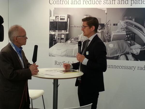 FlukeRaySafe's tweet image. Our Sales Manager while having an interview on #DoseReduction at the 95th German Congress of Radiology in Hamburg.
