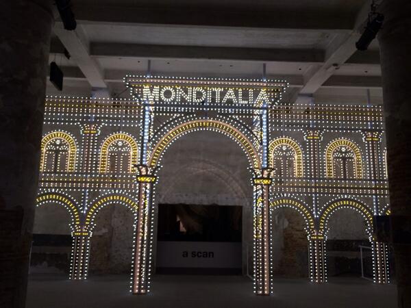 Entering the Arsenale for Monditalia, a cultural survey of Italian architecture at Fundamentals, #labiennale