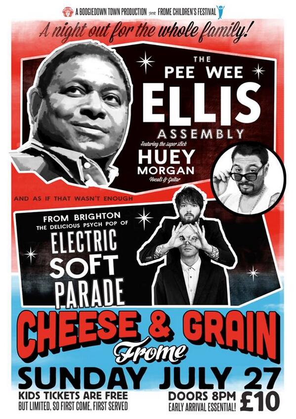 electricsoftparade (@electsoftparade) on Twitter photo Playing a one-off show 27 July w/ <a href="/ThePeeWeeEllis/">Pee Wee Ellis</a> + #Huey of <a href="/funlovincrims/">FUN LOVIN' CRIMINALS</a> at <a href="/cheeseandgrain/">Cheese and Grain</a> cheeseandgrain.com/music/events/2… Playing a one-off show 27 July w/ <a href="/ThePeeWeeEllis/">Pee Wee Ellis</a> + #Huey of <a href="/funlovincrims/">FUN LOVIN' CRIMINALS</a> at <a href="/cheeseandgrain/">Cheese and Grain</a> cheeseandgrain.com/music/events/2…