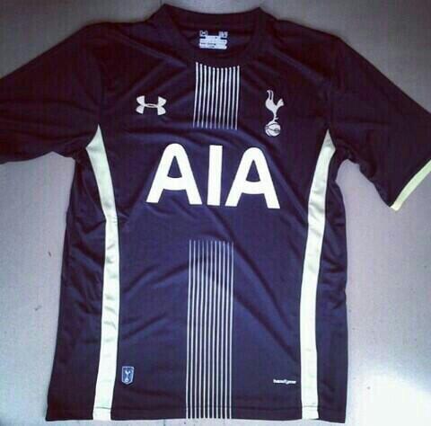 TalkingTHFC's tweet photo. .@amojerseys believe this is the new Tottenham Away kit for the 2014/15 season. #THFC http://t.co/dzSIzinZcM