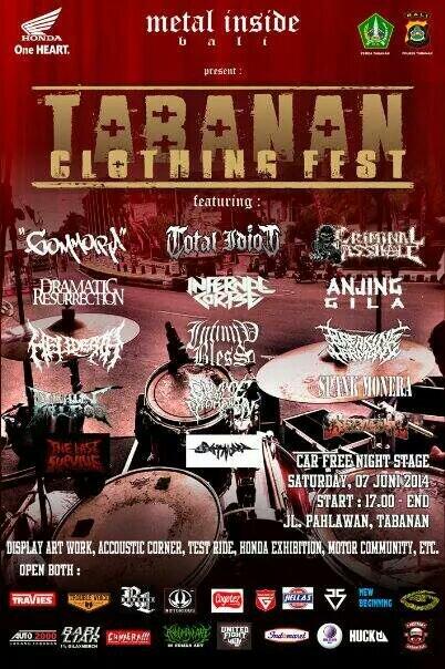 CAR FREE NIGHT TABANAN, BALI 7 JUNI 2014 BE THERE KERABAT MUDA !