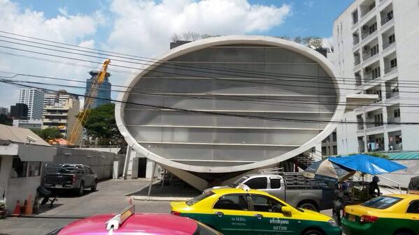 coconuts's tweet photo. RT @justindunne Take a good look Soi 11; you're losing an iconic structure starting tomorrow. #GoodbyeBed #Bangkok http://t.co/4bIm5uvWxp