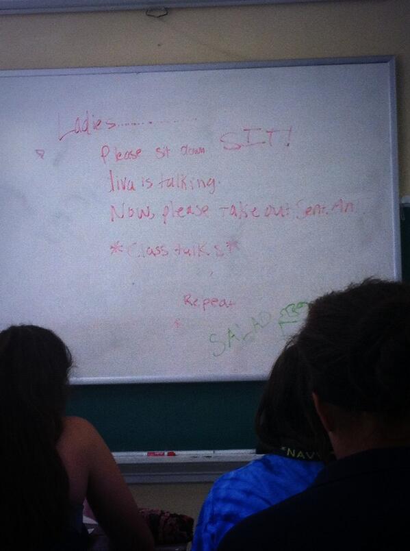 InCEFtions's tweet image. Ladies.... Please sit down. SIT!