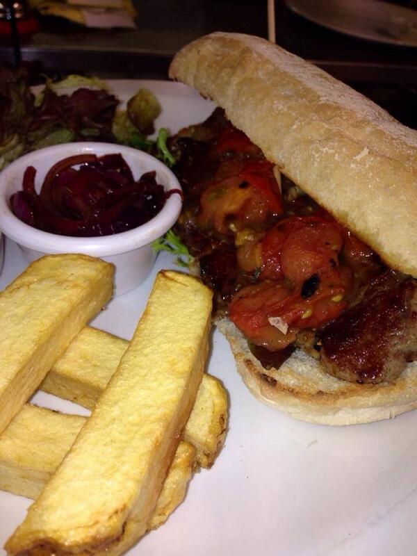 ButteryLimerick's tweet photo. Today's specialsteak sandwich with red onion marmalade and blue cheese dressing #meltinmouth #thebuttery #Limerick http://t.co/ZYWrAeVyVm