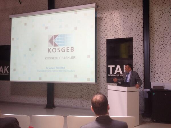 Etkinlik KOSGEB'in verdiği destekler ile devam ediyor.