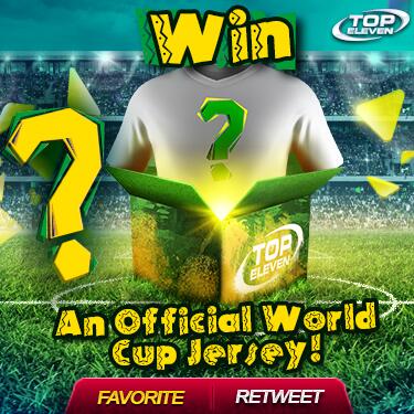 topeleven's tweet photo. Finish in the TOP 3 this season and be in with a chance to WIN an OFFICIAL WORLD CUP JERSEY http://t.co/aDfHPNCvEE http://t.co/Agd3Vs9a3e