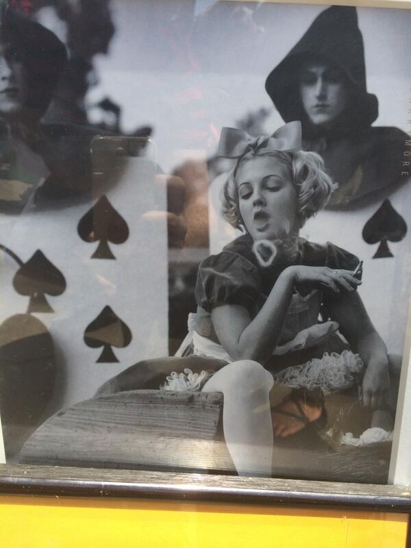 Love this pic of Drew Barrymore. Silk!