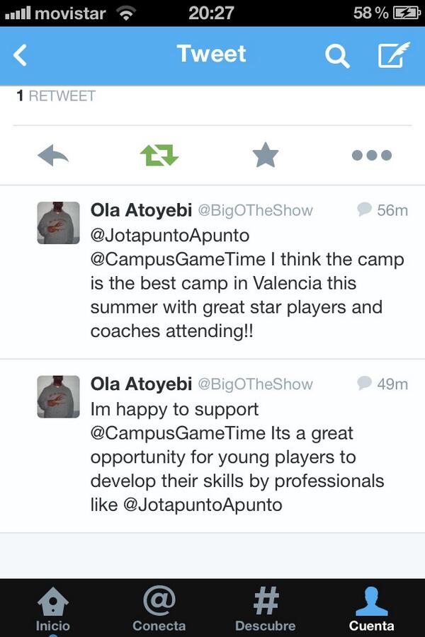 CampusGameTime's tweet image. Palabra de MVP! Atoyebi, mejor jugador de la Leb plata, nos ha mandado su apoyo! A ver que #Gametimer lo entiende..