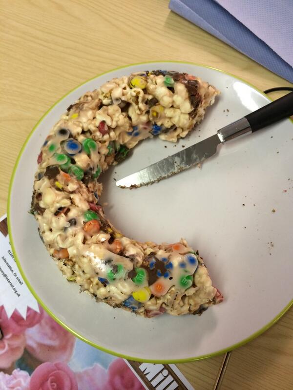 CreativeLMS's tweet photo. Happy birthday to @KellyAshdown! This is the cake by @Julia_L_Watson from what we can tell it's just pure sugar?! http://t.co/UH3Peva4R6