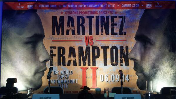 RealCFrampton's tweet image. It's on #FramptonMartinez2
Looking forward to welcoming you to belfast again @MartnezKiko