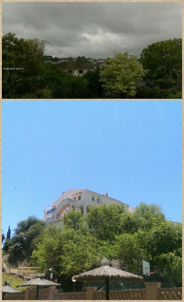 kingso's tweet image. 33°c here in #Spain, 10°c at home in #Pembrokeshire #PiCam pic-collage.com/_dgwMpIOU