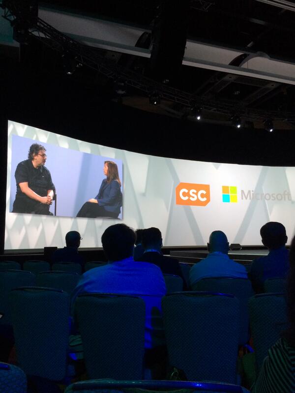 #Microsoft coexisting in the market and cross platform - great to see. #CSCTechCom