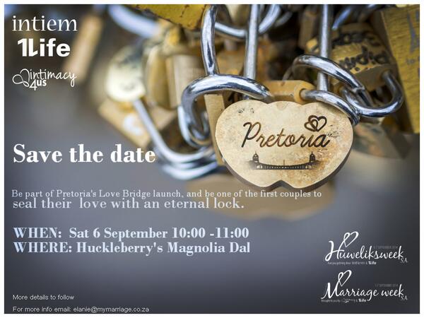 #SaveTheDate Sat 6Sept <a href="/iloveptown/">I Love P town</a> <a href="/SnorCity/">SnorCity</a> @MilestonesHPME @PretoriaBlog <a href="/iKnowPta/">Pretoria</a> <a href="/PretoriaRSA/">Pretoria City</a> <a href="/sahuweliksweek/">SA Huweliksweek</a>