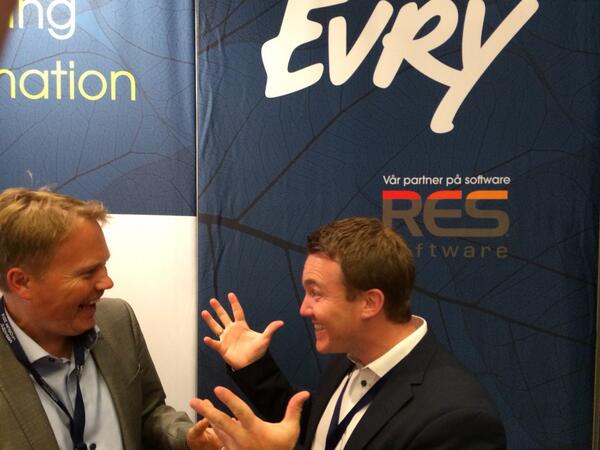 RESsoftware's tweet image. RT @michaelgottsche: @RESSoftware_nor in action at vForum in Oslo today together with Evry