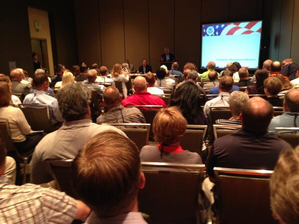 ideationinc's tweet photo. The room was packed for the FEMA Risk Reduction Division's showcase. #ASFPM2014 http://t.co/xVtVWcKIZr