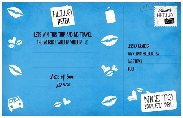 PhotoJTG's tweet image. Enter the LINDT HELLO competition and win a trip to say HELLO anywhere in the world!