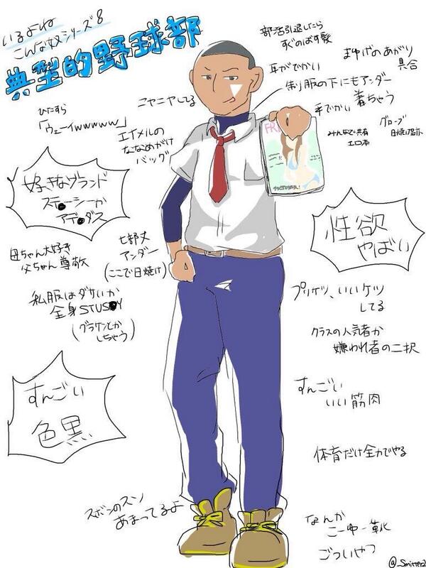 【いるよね こんな奴シリーズ8】
『典型的野球部』

#あるある
#いるいる
#野球部あるある
#共感したらRT