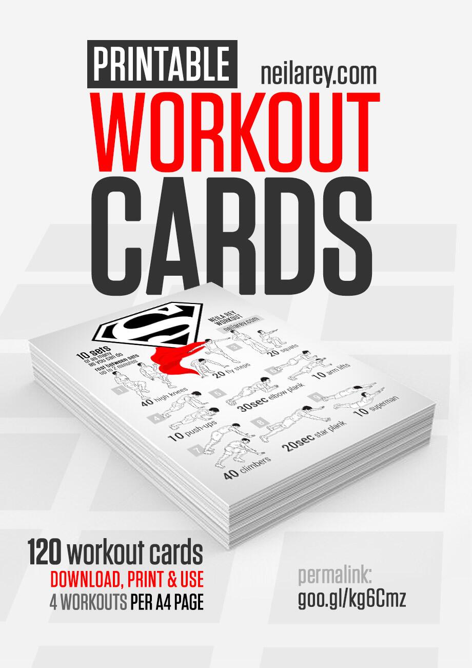 Modest image throughout printable exercise cards Zany image with printable exercise cards